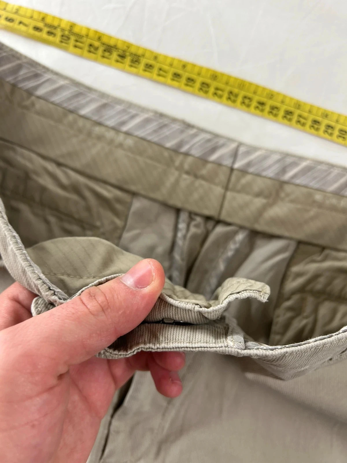 Vintage beige grey chino SAINT HILAIRE – photo 10